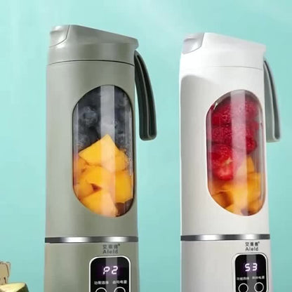 Portable USB-Rechargeable Blender for Fruit and Vegetable Drinks or Milkshakes, Compact Personal Blending Design in White, Green or Purple Options