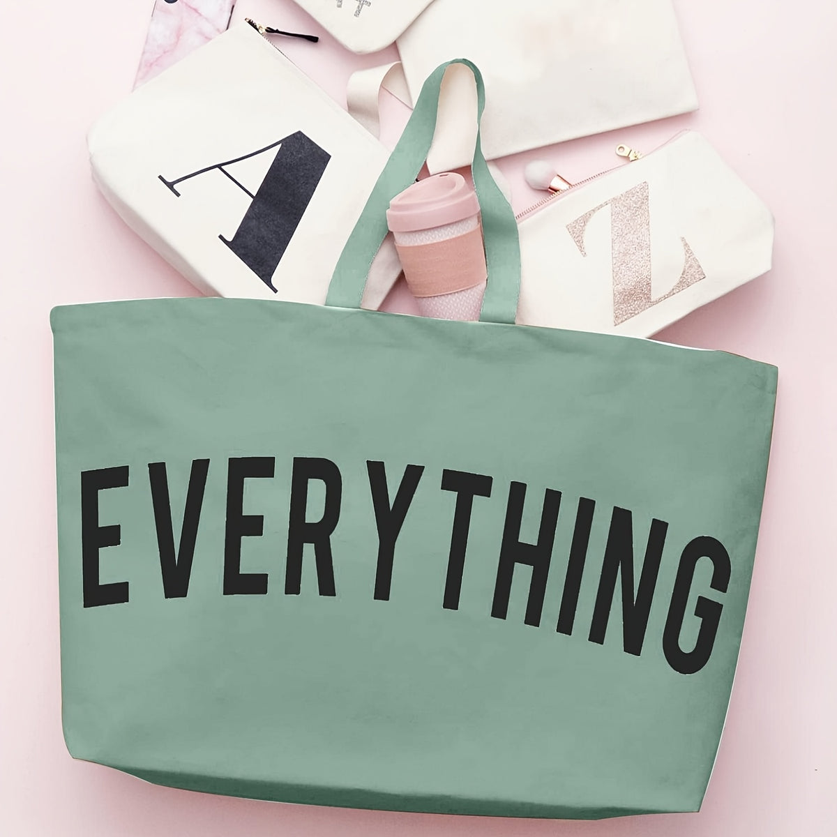 Foldable Canvas Tote Bag with Open-Top Design, Large-Capacity Solid-Color Handbag in Twelve Listed Options for Shopping, Commuting and Student Essentials