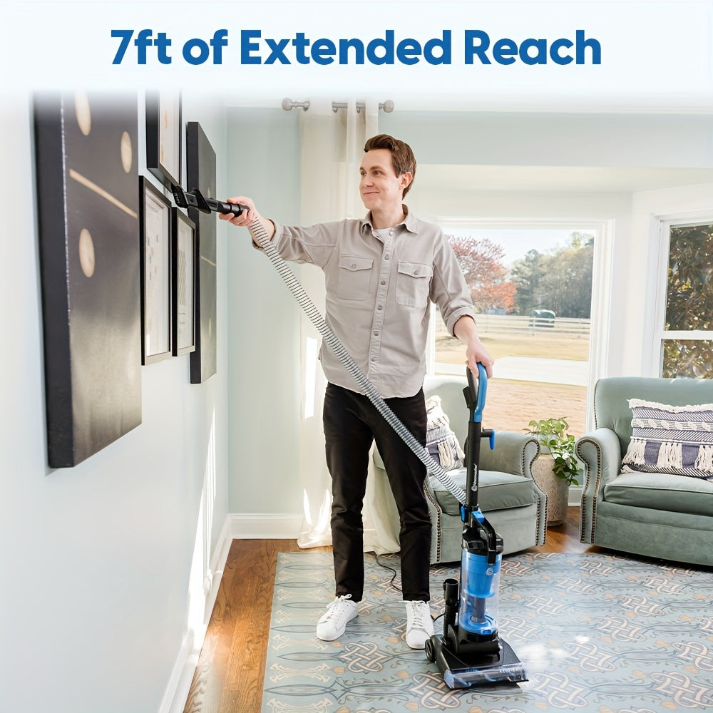 Bagless Upright Vacuum Cleaner UC0501 with Listed 1150W Power, 17-Foot Cord, Dust Cup and Filtration System for Compatible Carpet, Hard Floor and Pet Hair Cleanup