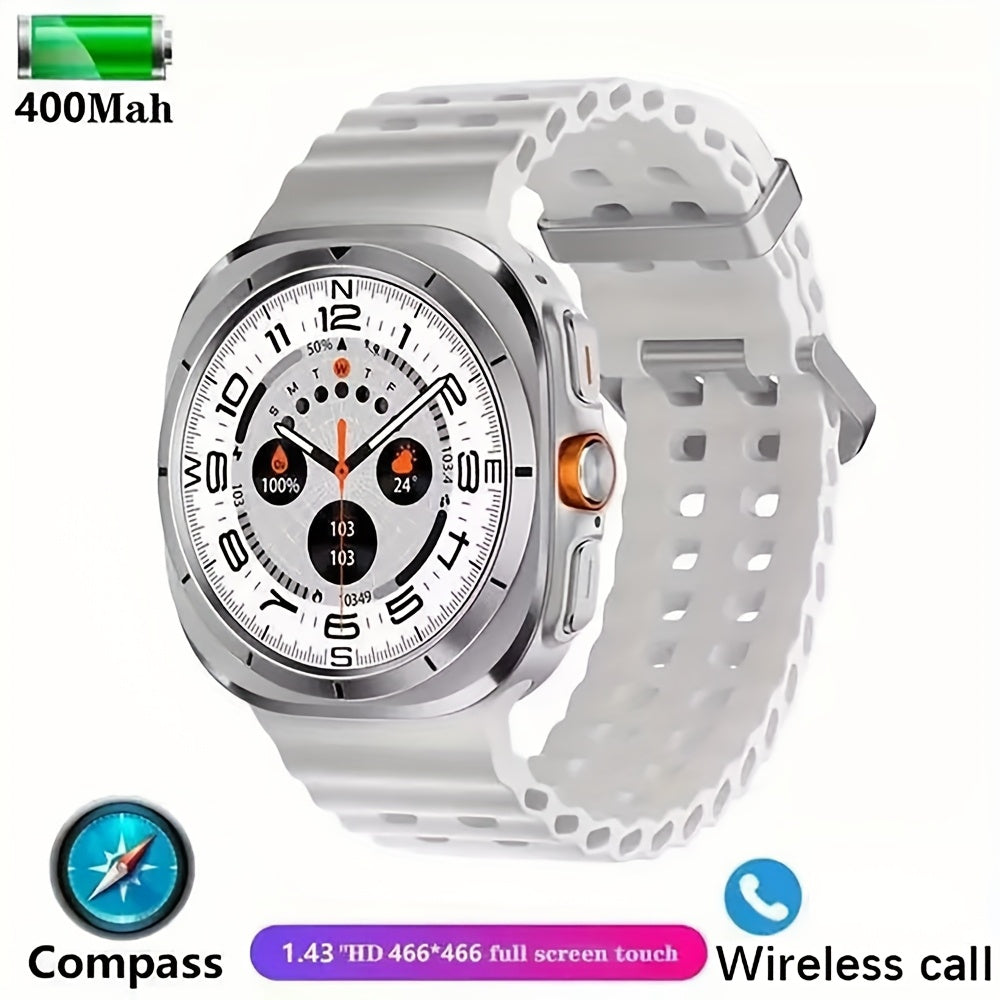 X15 Smart Watch with Call Answering and Dialing, 100+ Sports Modes, Compass, Pedometer, Alarm and 400mAh Battery for Compatible iPhone and Android Phones