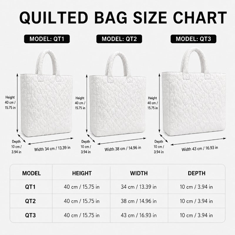 Christmas Quilted Tote Bag for Women with Snowman and Tree Theme, Shoulder Handbag in Three Listed Sizes for Holiday Shopping, Work and Winter Travel