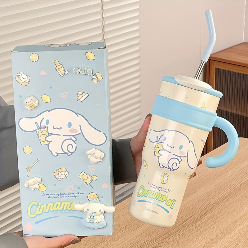Hello Kitty Insulated Tumbler, Double-Wall 304 Stainless Steel Drinkware with 700ml and 1200ml Options and Named Character Styles for Hot and Cold Beverages