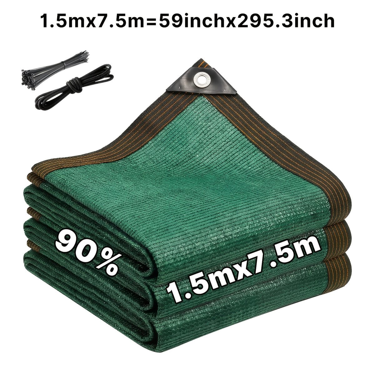 Balcony Privacy Screen for Deck Railings and Outdoor Fences, Green, Brown or Black with Two Size Options, Listed 33ft Rope and Zip Ties for Patio Screening