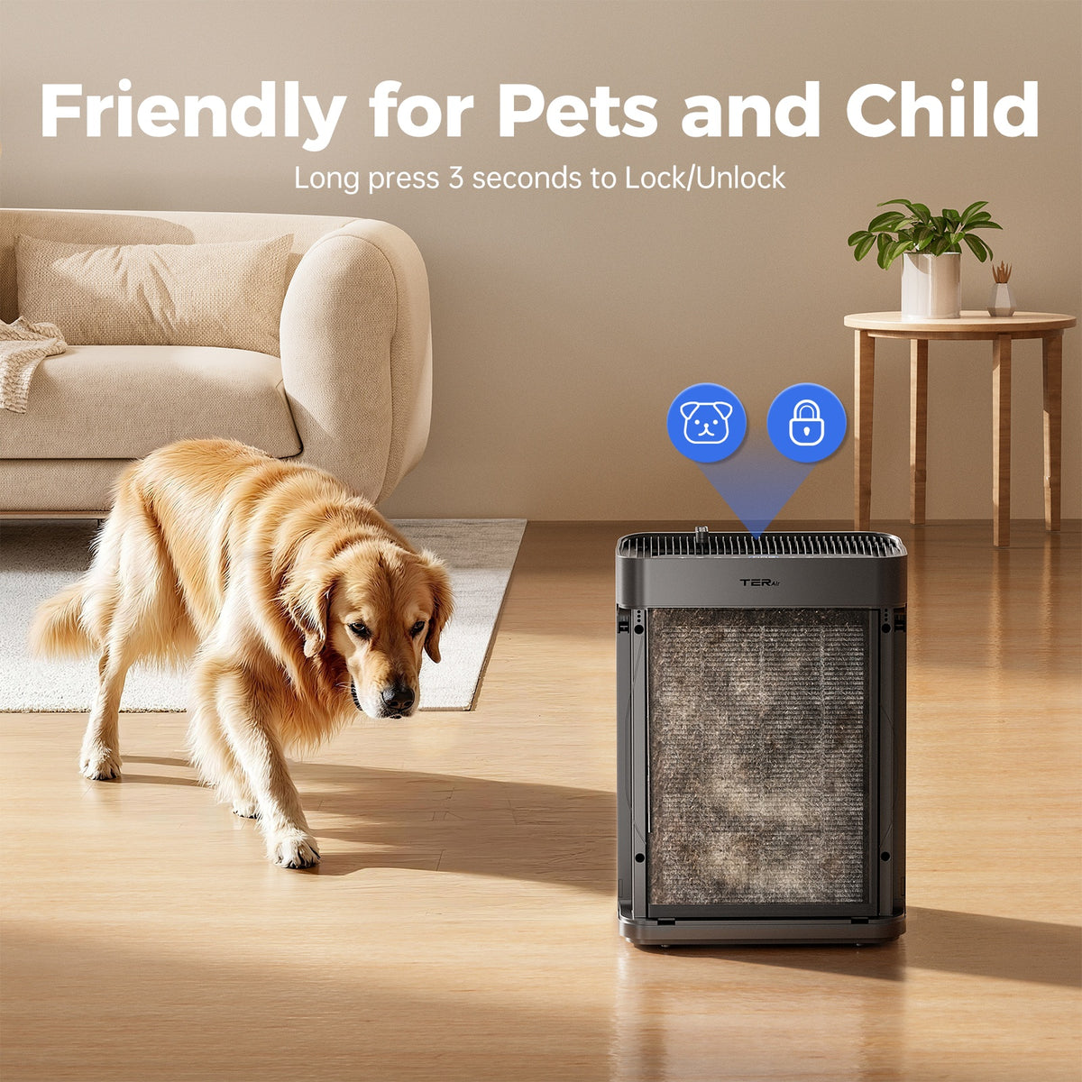 Air Purifier for Home Large Room Up to 2500 Sq Ft, H13 HEPA Air Cleaner with Washable Double-Sided Filters and PM2.5 Sensor, 22dB Quiet Air Purification for Bedroom, Pets, Dust, Smoke and Allergies