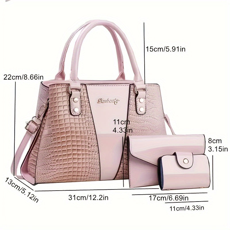 Women's Fashion Tote Bag for Fall and Winter, Large Everyday Handbag with Coffee Brown, Khaki, Yellowish-Brown and Golden Color Options
