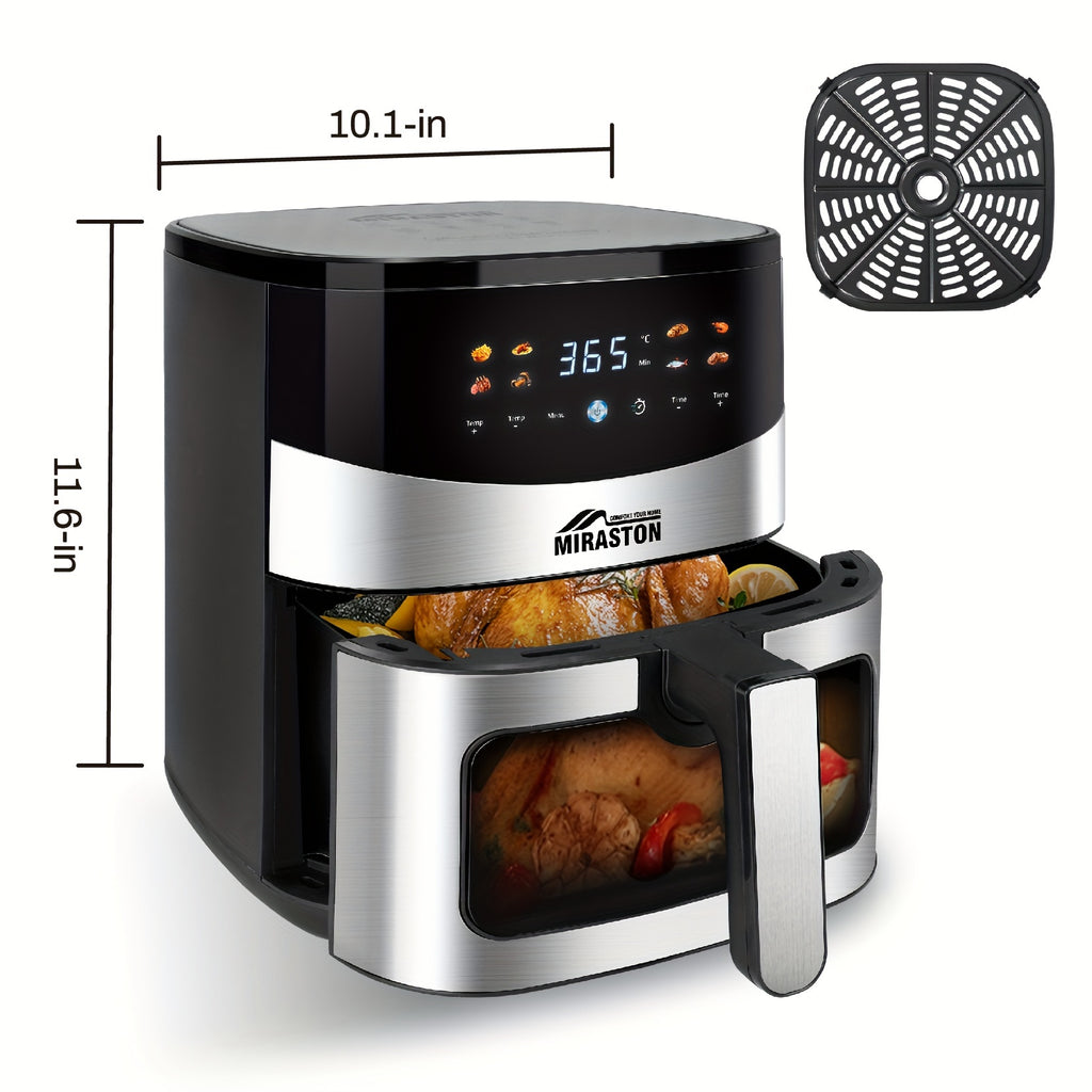 Touch Series Air Fryer with Viewing Window, Color-Icon Touchscreen and Eight Presets, Manual Cooking Adjustments in 6.5QT or 2.8QT Capacity Options