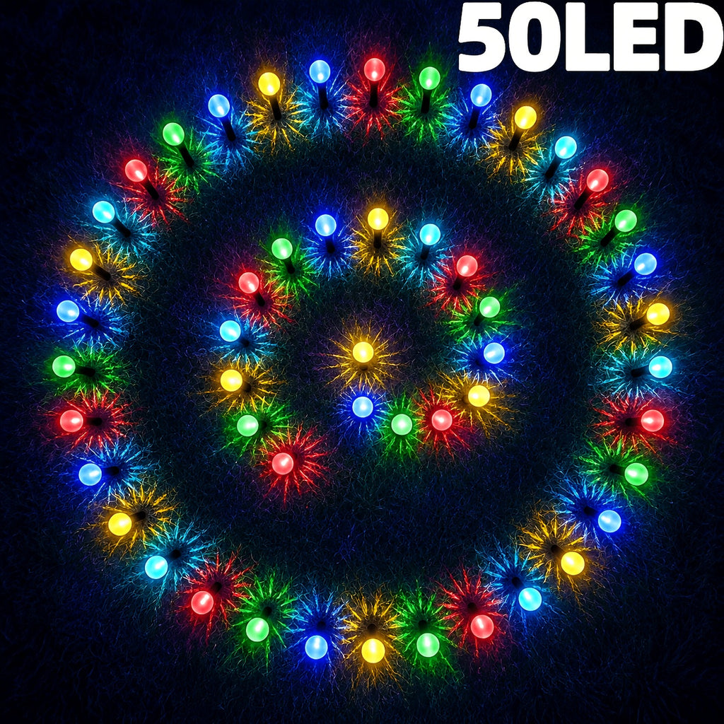 Solar Garden Accent Lights with 50-LED Style Labels, Colorful Floor Cushion, White Flame Star Ring or Warm Ground Spike Options for Yard and Holiday Decor
