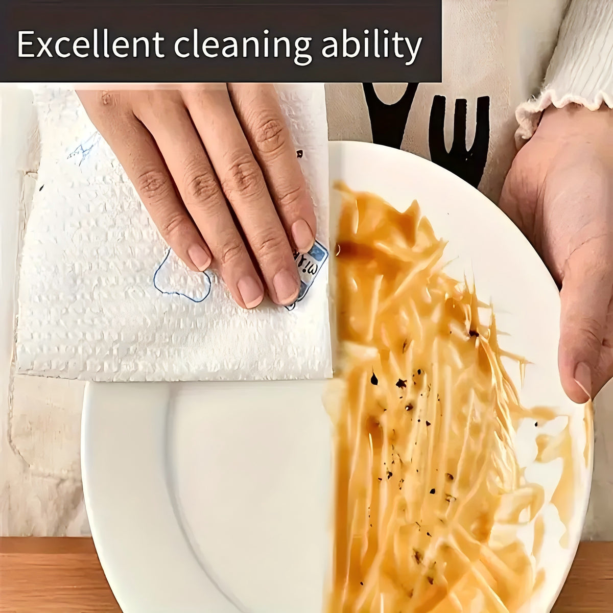 1 Roll (800 Sheets) High Efficiency Disposable Kitchen Paper Towels - Washable, Wet And Dry, Lazy Rag for Home Cleaning (Multiple Styles), Use Scene Kitchen, Living Room, Bedroom, Outdoor, Holiday Party
