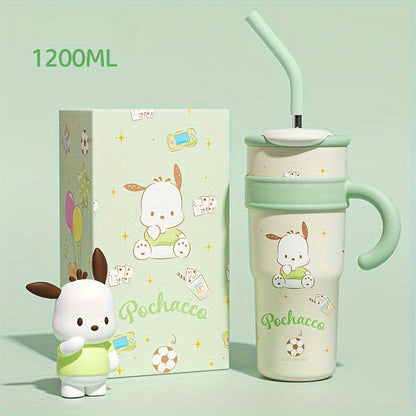 Hello Kitty Insulated Tumbler, Double-Wall 304 Stainless Steel Drinkware with 700ml and 1200ml Options and Named Character Styles for Hot and Cold Beverages
