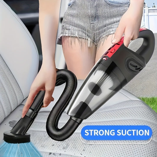 USB-Rechargeable Handheld Vacuum Cleaner in Black Upgraded Version, Listed Wireless Portable Design for Car Interiors, Home, Office and Crevice Cleanup