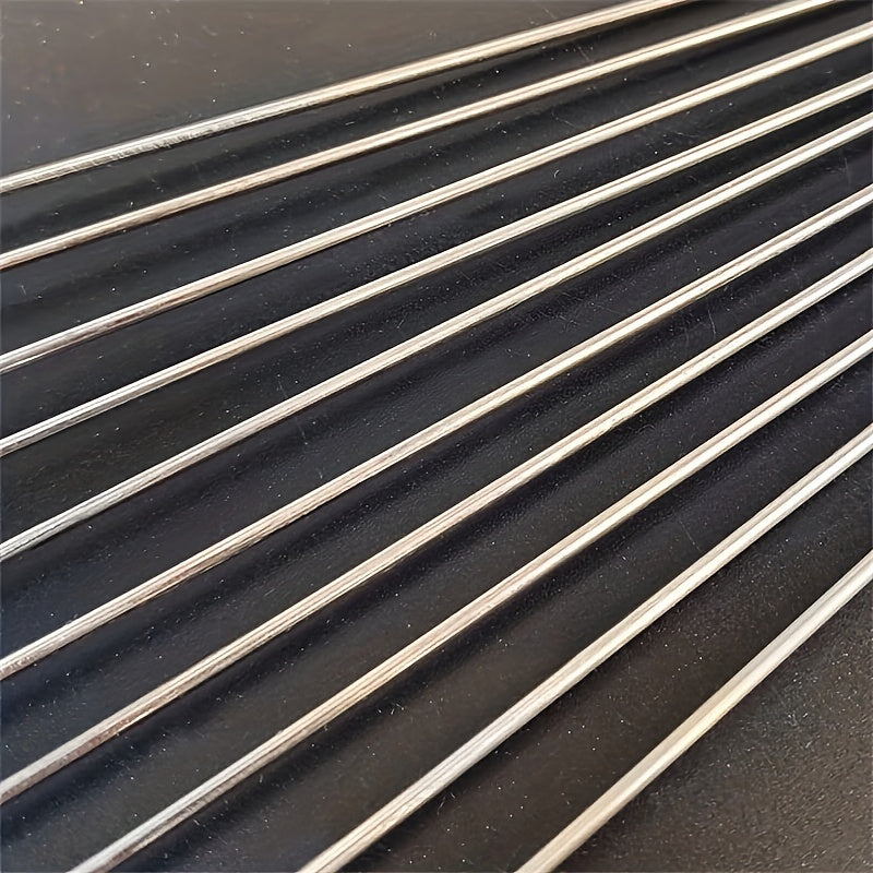 10pcs Stainless Steel Skewers, Multi-Functional Metal BBQ Skewers with Wooden Handles, Stainless Steel Grilling Skewer Sticks for Outdoor Cooking and Barbecue Supplies