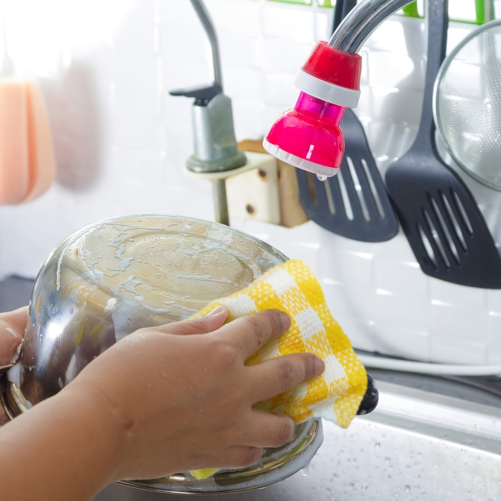 Kitchen Dish Cloths Six-Piece Pack, Soft Absorbent Reusable Dishwashing Towels for Compatible Dishes, Bowls and Countertop Cleanup at Home or While Traveling
