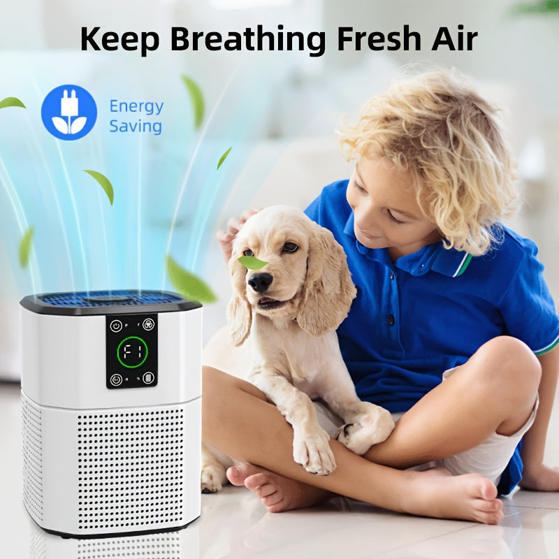 HEPA Air Purifier with Listed 3-in-1 Filtration, Quiet Operation and Aromatherapy Option, Black or White Air Cleaner for Bedroom and Home Office
