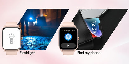 Sports Tracking Smartwatch by FAWEIO for Men and Women, 1.8-Inch Display with Call Answering and Making, 100+ Sports Modes and Pedometer for iPhone and Android