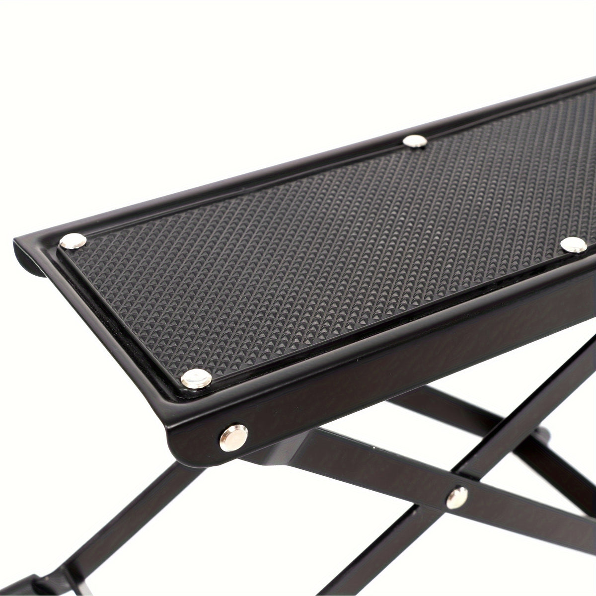 Pedicure Footrest Stand, Adjustable Foot Support with Four-Level or Six-Level Pro Model Labels for Adult Seated Nail Care and Shoe Dressing Routines