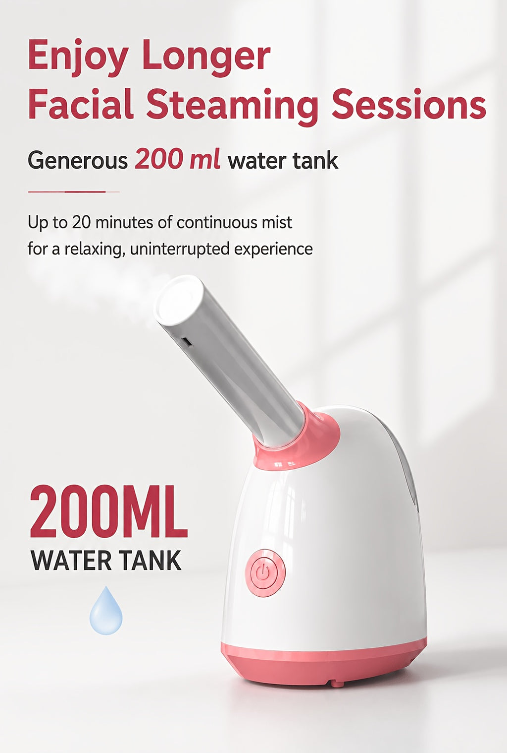 At-Home Facial Steamer Options for Personal Skin Care, Portable, Upgraded and Flagship Models with Listed Rotatable Arm and Accessory References