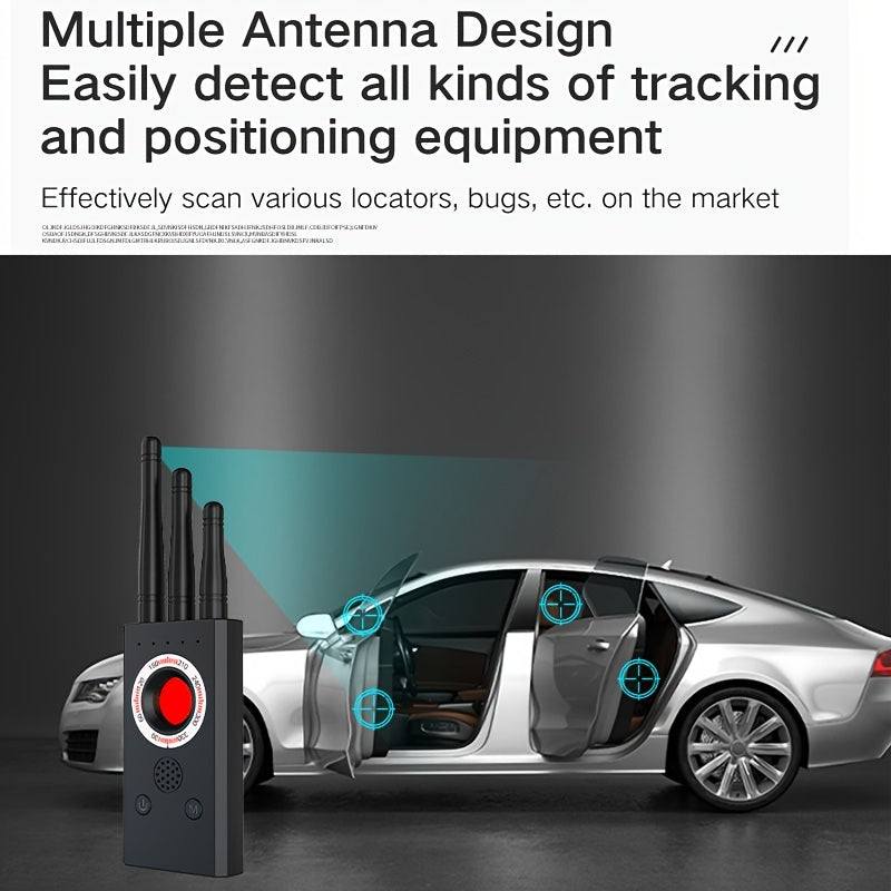 Portable Privacy Scanner T16 with Rechargeable Design, Hidden Camera Detection Device for Personal Travel Checks and Authorized Room Inspections