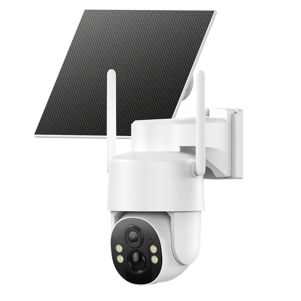 Solar Cellular Security Camera by SEHMUA, 4G LTE Outdoor Monitoring with 4K Live View, Remote Pan Tilt, Night Vision and Two-Way Audio for Farms and Ranches