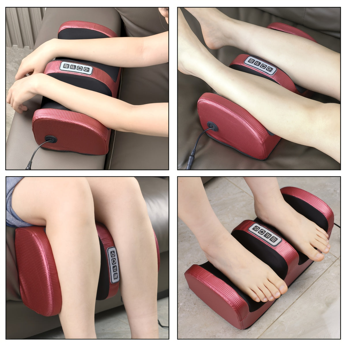 Foot Massager with Heat for Feet, Legs and Arms, Deep Kneading and Pressing Massage for Home Office Relaxation, Birthday and Holiday Gifts