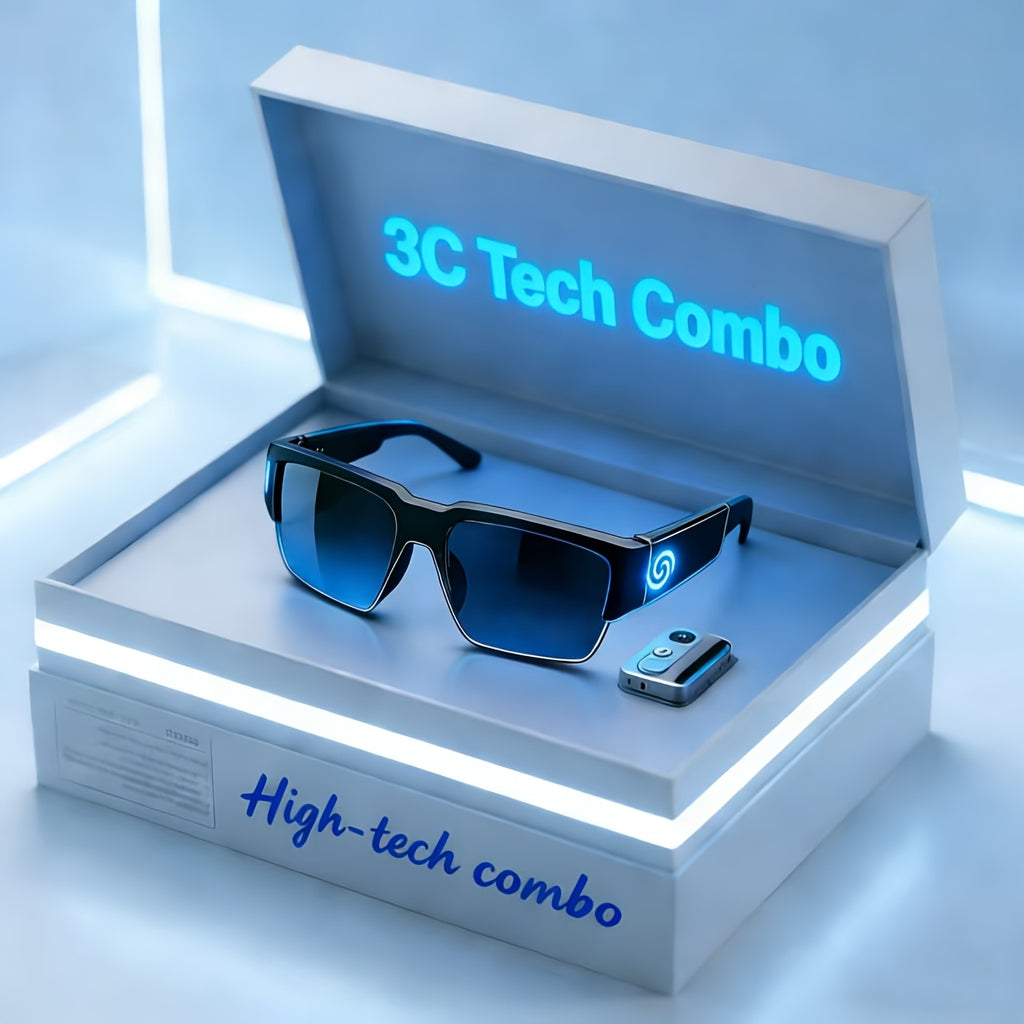 Bluetooth Translation Smart Glasses with Music and Phone Call Features, Light-Sensitive Color-Changing Lens Wording and Standard or Advanced Sunglasses Style Options