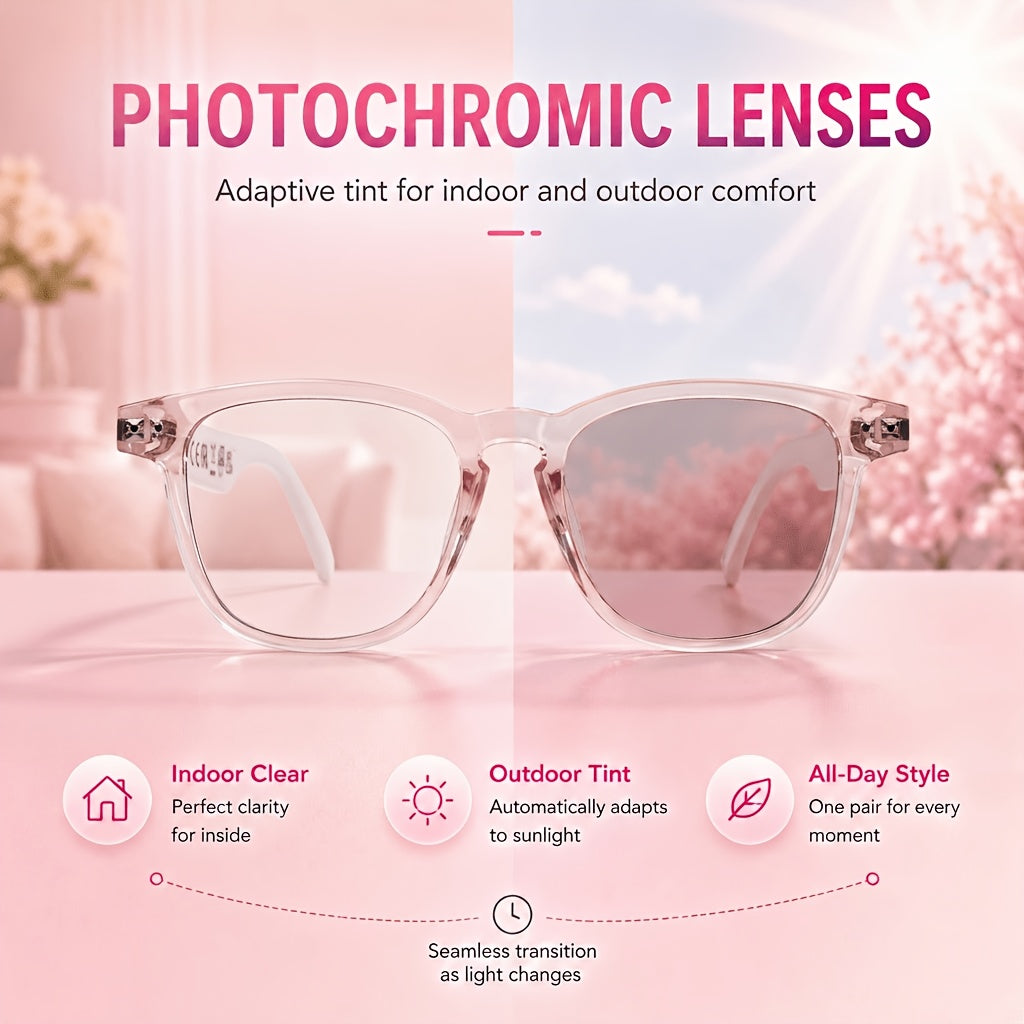 Open-Ear Translation Glasses and Smartwatch Set with Listed 160-Plus Language Functions, Music and Call Controls, Sleep and Activity Tracking, Four Style Labels