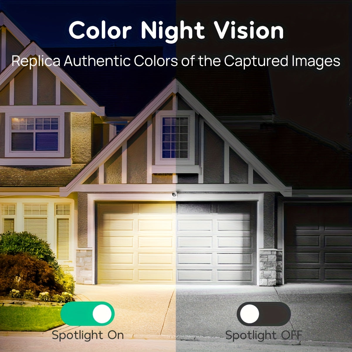 Winees Wired WiFi Security Camera with Listed 2K Video, 2.4GHz Connection, Human and Pet AI Detection, Color Night Vision and Two-Way Audio, White Options