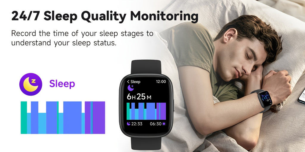 1.83 Inch HD Smart Watch for Men and Women, Wireless Calling Smartwatch with Built-in Alexa, Fitness Activity & Sleep Tracker, 100+ Sport Modes, Multiple Watch Faces, for iPhone Android