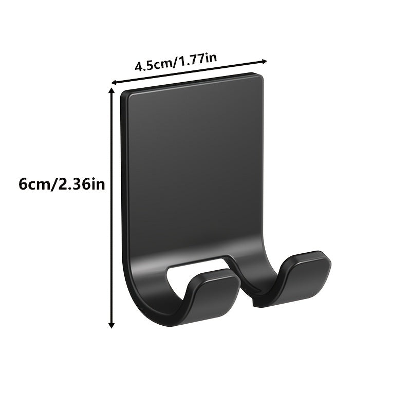 Self-Adhesive Razor Holder and Towel Hooks for Bathroom Organization, Three-Piece No-Drill Shaver Storage Set for Compatible Razors and Hanging Items