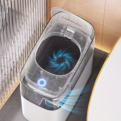 Motion Sensor Trash Can with Automatic Touchless Lid, Listed 4-Gallon Bin with Small Lid or Large Lid Options for Kitchen, Bathroom, Bedroom and Office