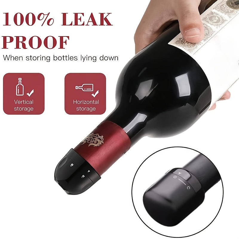 10/2/1pc New Vacuum Wine Stoppers Reusable Champagne Bottle Stoppers Wine Sealer Cap Set Leak-Proof Preserver for Wine Plug Tools
