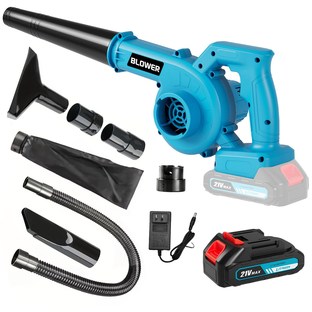 Mini Cordless Leaf Blower with One Listed 2000mAh Battery, Handheld Yard Cleanup Tool with Source 160MPH Claim and Charger Wording for Lawn and Patio Tasks