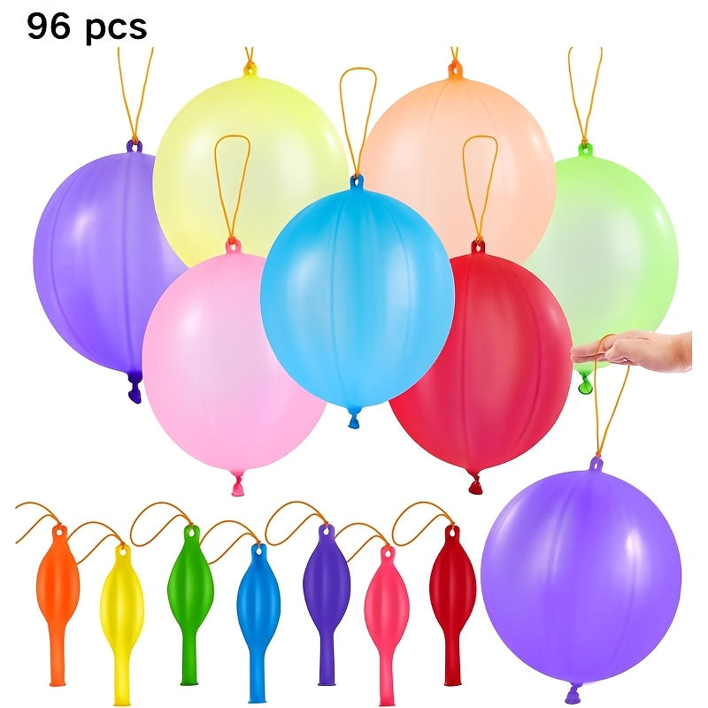 Punch Balloons by SYNCFUN with Rubber Band Handles, Natural Rubber Latex Party Favors for Teen and Adult Birthday Games and Goodie Bags, Ages 14+