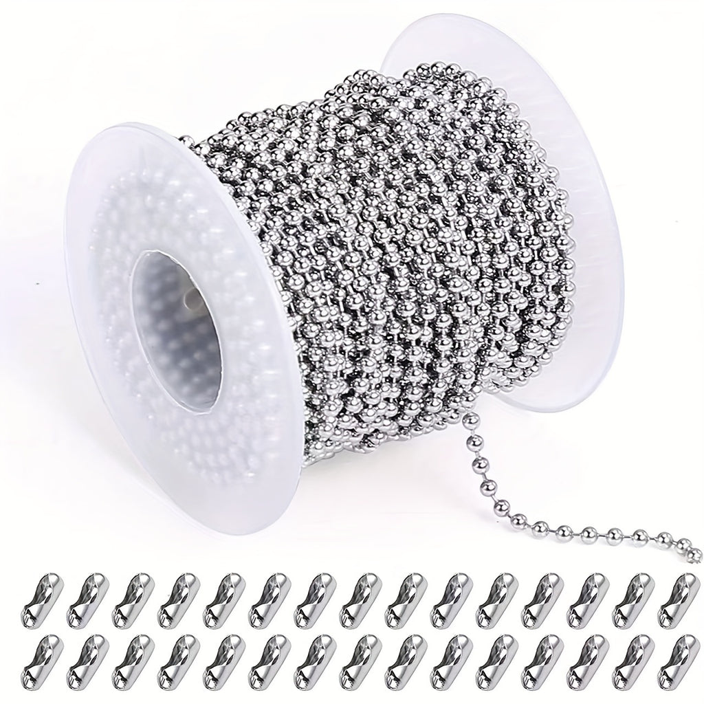 Stainless Steel Jewelry Chain Making Kit, 304 Chain Rolls with 10- or 15-Roll Options for DIY Bracelets, Necklaces, Anklets and Handmade Gifts