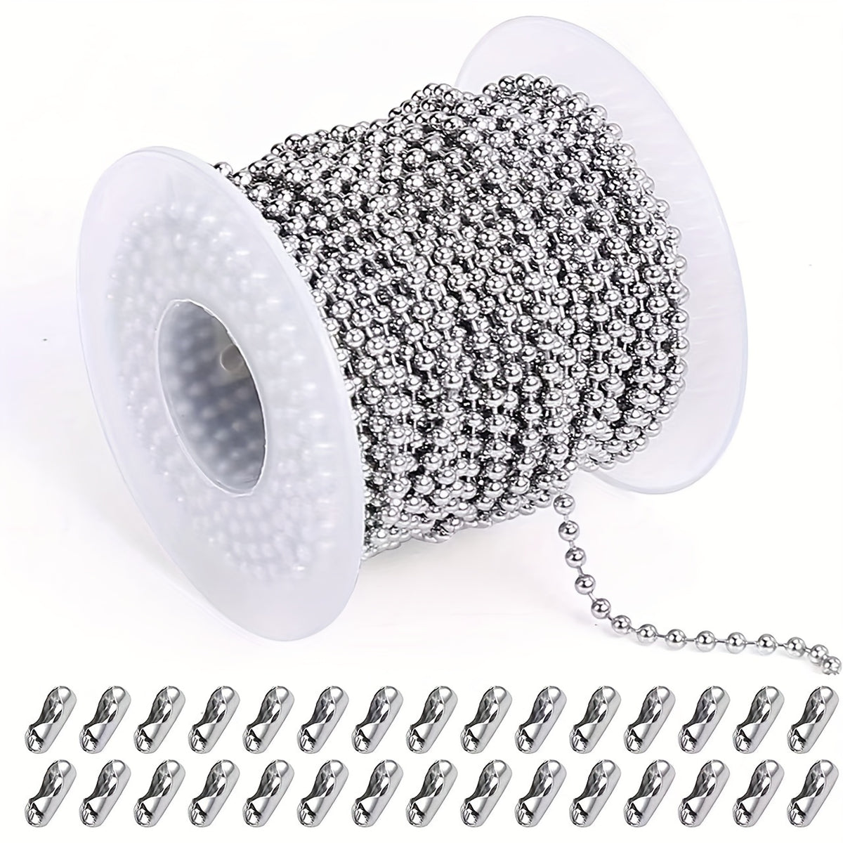 Stainless Steel Jewelry Chain Making Kit, 304 Chain Rolls with 10- or 15-Roll Options for DIY Bracelets, Necklaces, Anklets and Handmade Gifts