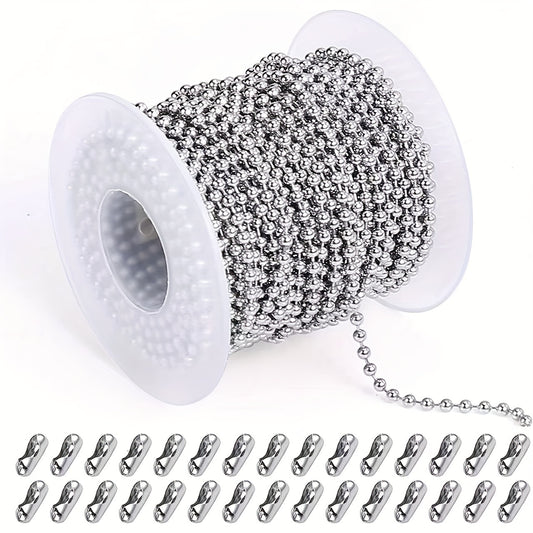 Stainless Steel Jewelry Chain Making Kit, 304 Chain Rolls with 10- or 15-Roll Options for DIY Bracelets, Necklaces, Anklets and Handmade Gifts