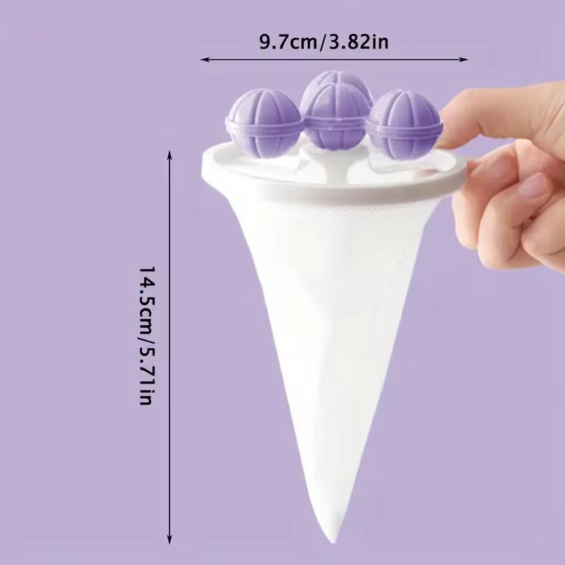 Floating Laundry Lint Catcher Set, 3-Piece Assorted Color Mesh Filter Bags for Loose Hair and Lint Collection in Compatible Washing Machines and Clothing Care