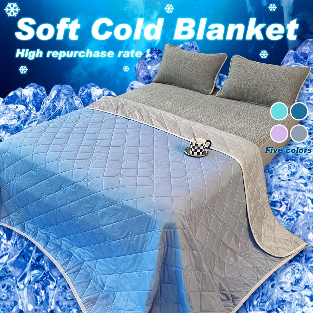 Acrylic Knit Blanket with Lightweight Feel, Single Home Layer in Five Colors and Throw, Twin XL, Queen or King Sizes for Sofa Lounging and Bedroom Use