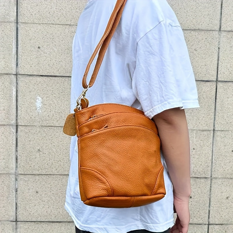 Leather Organizer Crossbody Bag with Listed Smartphone Pockets, Everyday Handbag Purse in Thirteen Color and Style Options for Errands and Travel