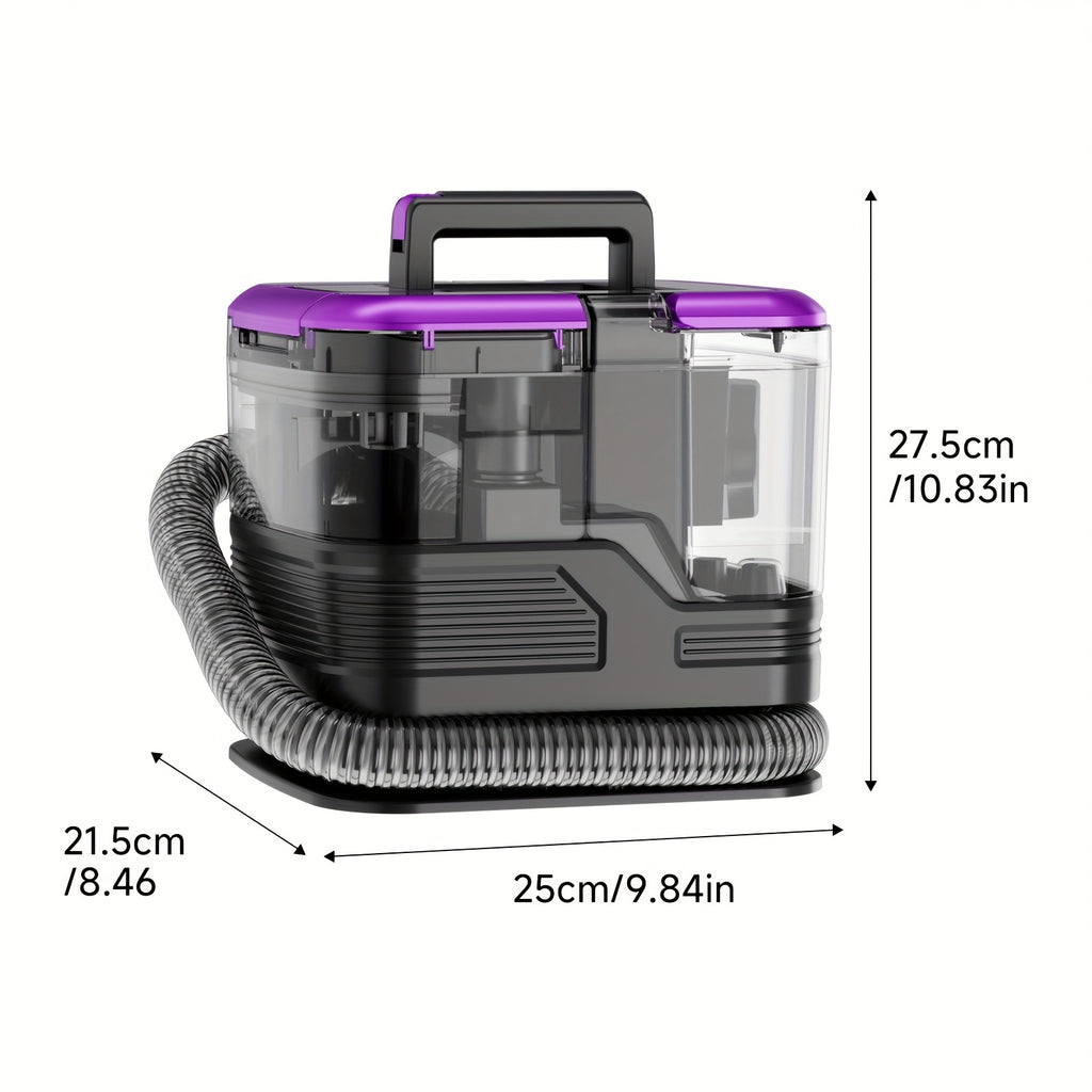 Upholstery Cleaner Machine, Portable Carpet Spot Cleaner with 30Kpa Suction and Dual-Size Brush Head for Pet Stains, Couch, Stairs and Car Seats