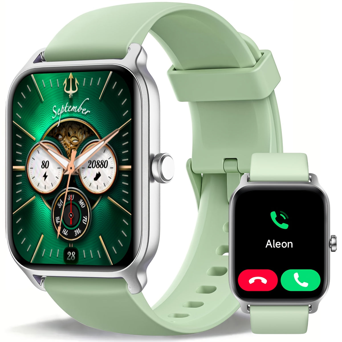 Alexa Smart Watch for Women & Men, 1.8-inch HD Touchscreen Smartwatch with Wireless Calling, 100+ Sports Modes, Fitness & Sleep Tracker, for iPhone Android, Mother's Day Gift