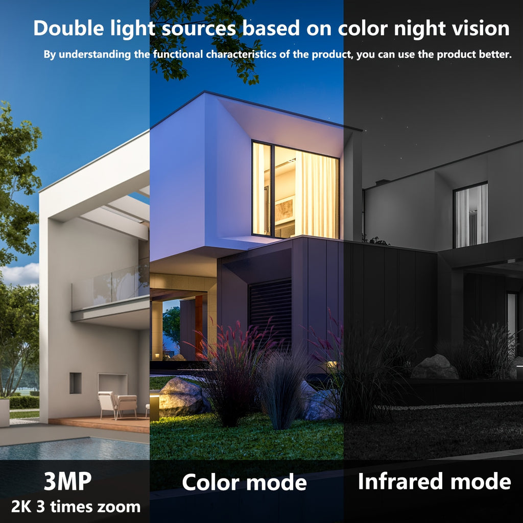 BW4 Battery Security Camera with Listed 2K Video, 2.4GHz WiFi, PIR Alerts and Two-Way Audio, O-KAM Pro App and Cloud or Memory Card Storage Options for Home