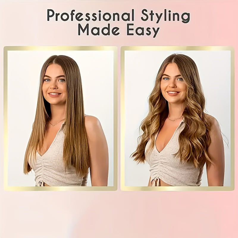 9mm Travel Curling Iron, Ultra-Fine Mini Curling Wand for Tight Curls, Teddy Curls, Airy Bangs & Water Waves, Fast Heating, for Short Hair, Men & Women, Holiday Gift, Pink