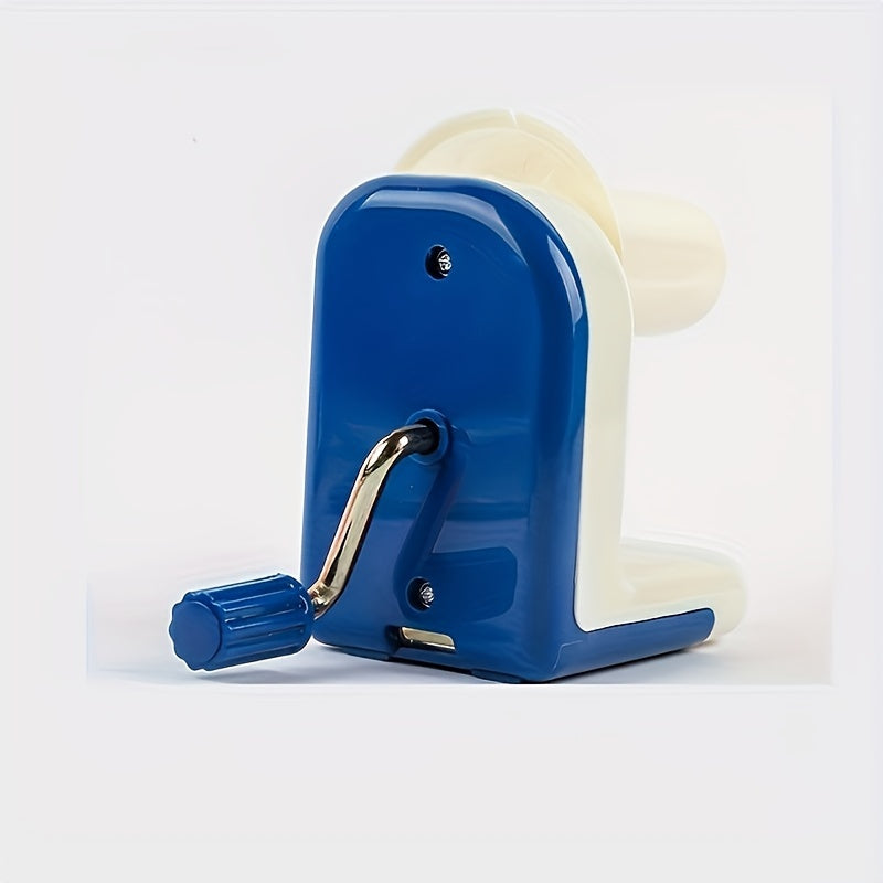 Manual Yarn Ball Winder in Blue, Single Craft Yarn Winding Tool for Preparing Suitable Wool and Yarn for Hand Knitting, Crochet Projects and Home Craft Organization