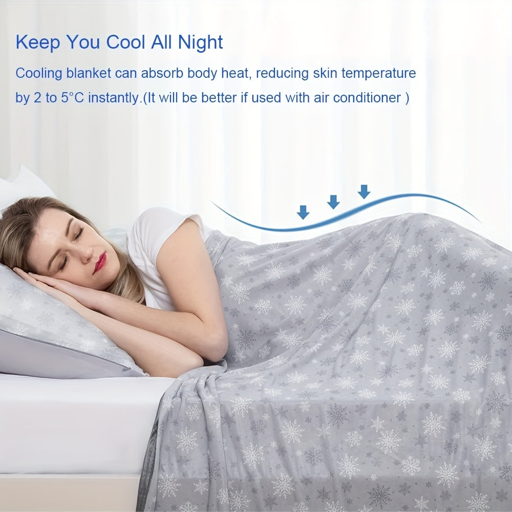Cool-Touch Summer Blanket for Hot Sleepers, Lightweight Breathable Machine Washable Bed and Sofa Layer in Throw, Twin, Queen or King Sizes