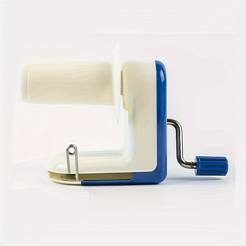 Manual Yarn Ball Winder in Blue, Single Craft Yarn Winding Tool for Preparing Suitable Wool and Yarn for Hand Knitting, Crochet Projects and Home Craft Organization