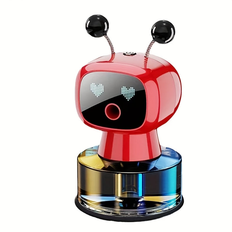 Four-Level Car Air Freshener with Rechargeable Diffuser and Listed Smart Eyes Feature, Black-Gulong, Blue-Ocean Fragrance or Red-Healton Options