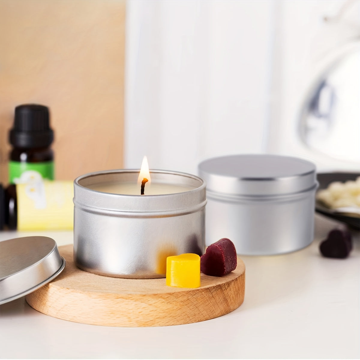 DIY Candle Making Supply Kit for Adult Beginners with Listed Fragrance Oils, Pouring Pot, Stirring Spoon, Measuring Cup, Jar and Colorants for Handmade Gifts