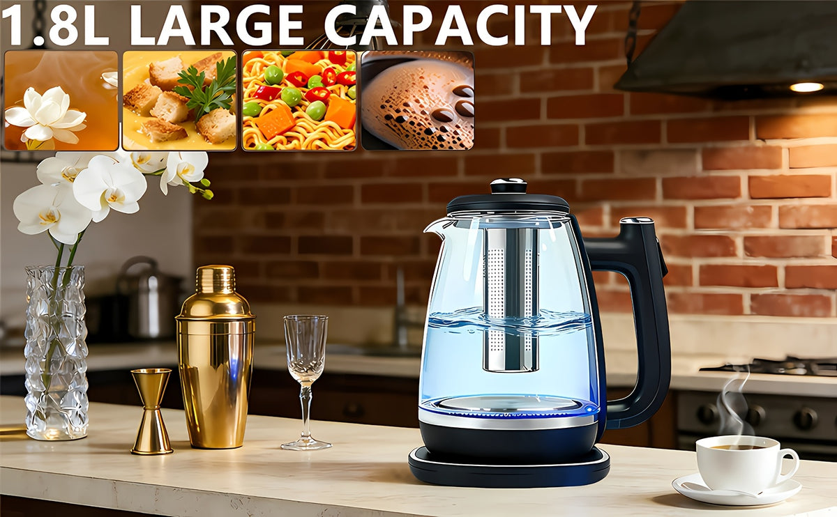 Fast Heating Electric Kettle 1150W, Hot Water Boiler with Overheat Protection and Removable Stainless Steel Filter, Easy to Clean Kettle for Tea, Coffee and Daily Drinking Water
