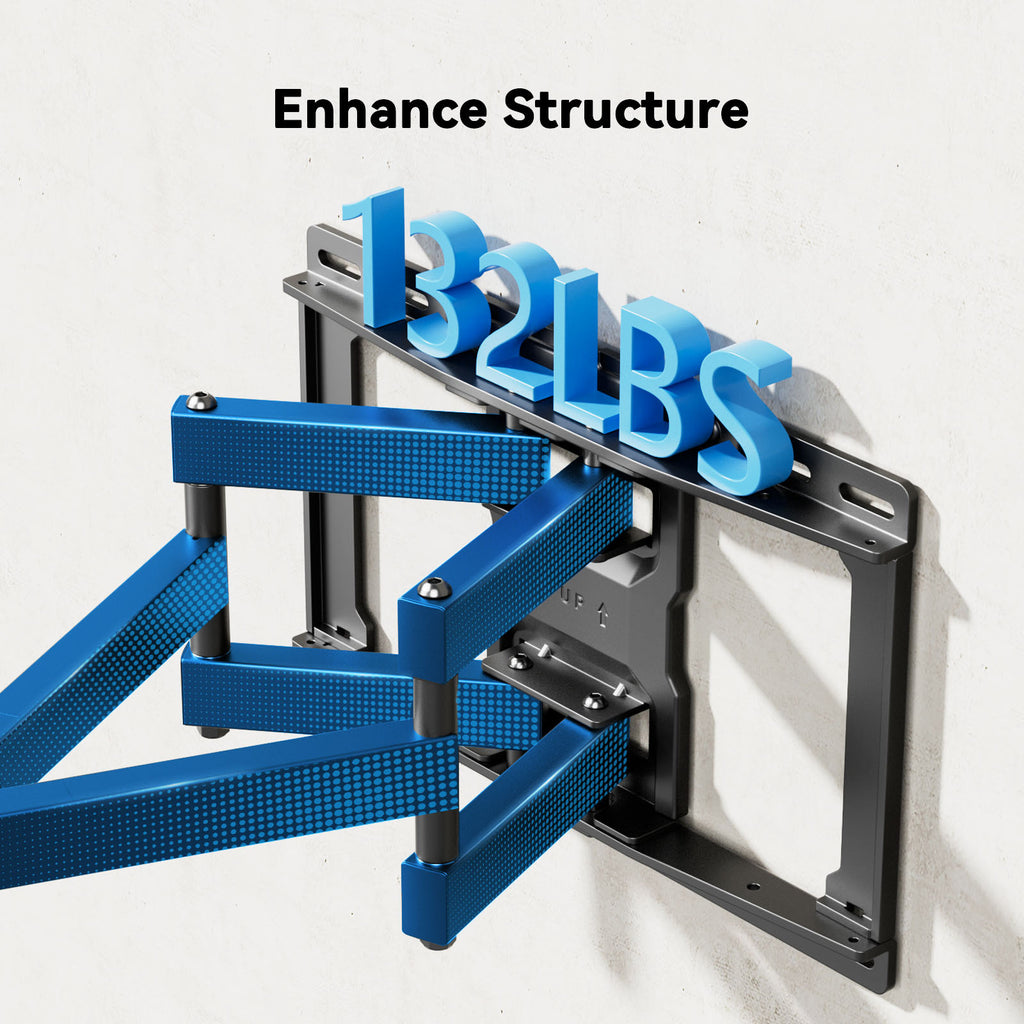 TV Wall Mount with F15 and F11-US Full Motion Options or K1 TV Hanger, Listed 40–86 Inch Screen Range for Compatible Living Room and Home Theater Installations