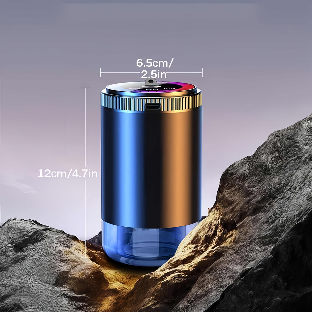 Starry Sky Car Fragrance Diffuser with Adjustable Scent Intensity and Dynamic Lights, One or Three Bottle Fragrance Options for Vehicle Interior Styling